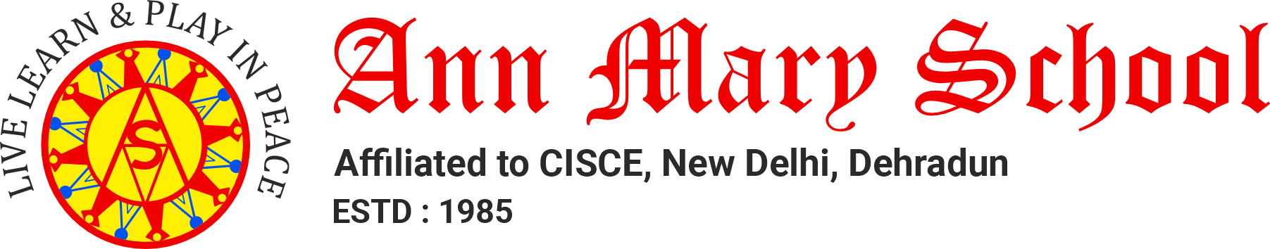 Ann Mary School Logo - Live Learn & Play in Peace