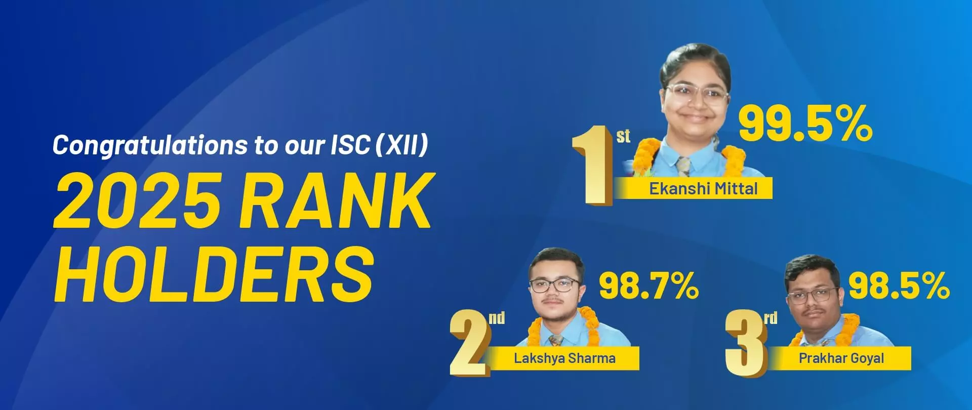Ann Mary School ISC (Class XII) 2025 Rank Holders